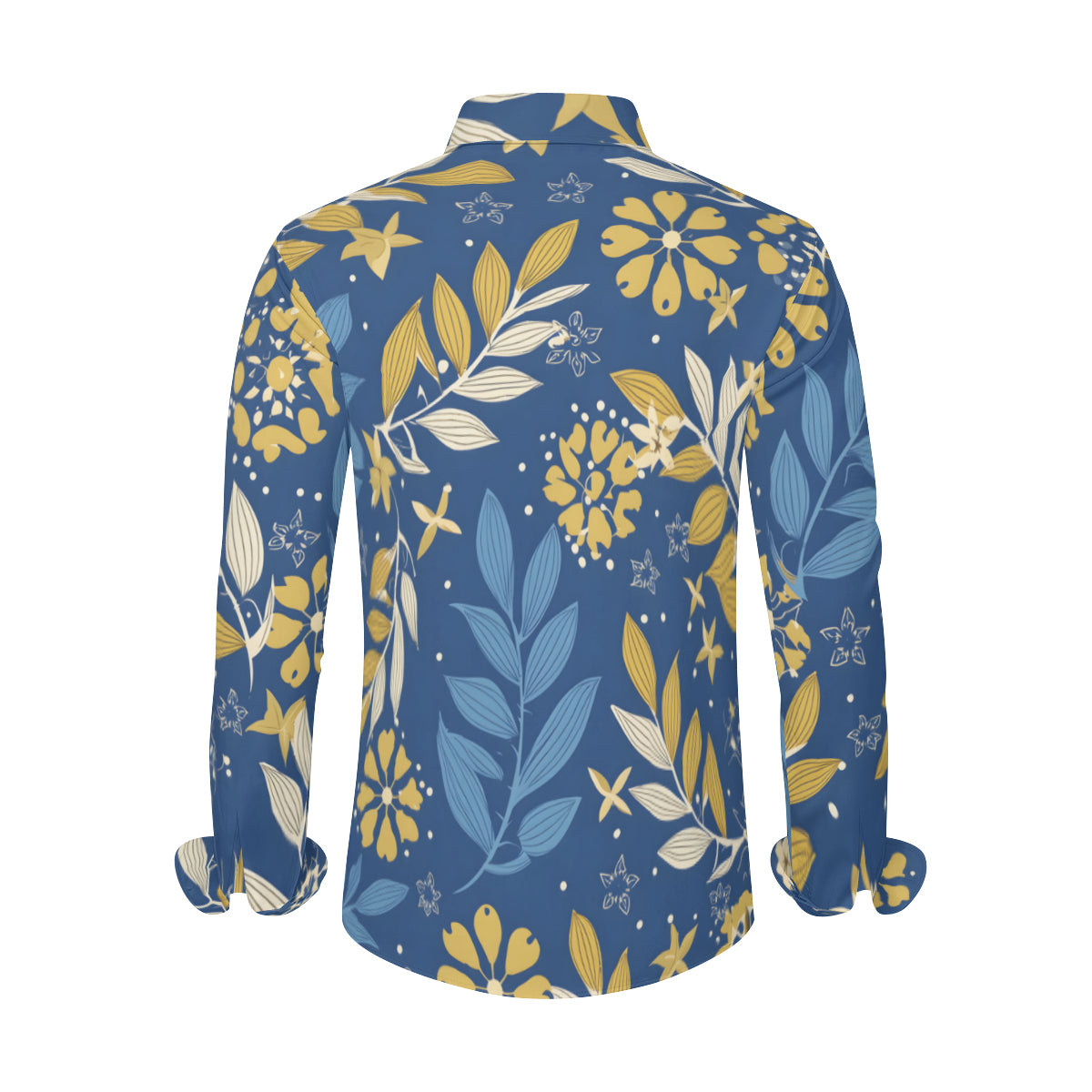 Tropical Pattern Men's Classic Long-Sleeved Shirt
