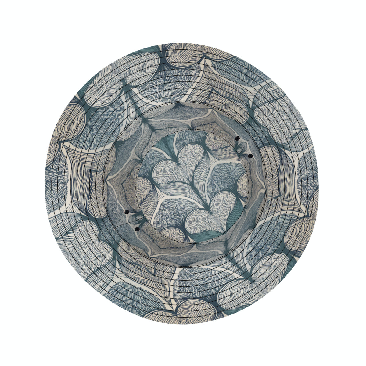 Botanical Patterns Double-Sided Unisex Polyester Bucket Hat