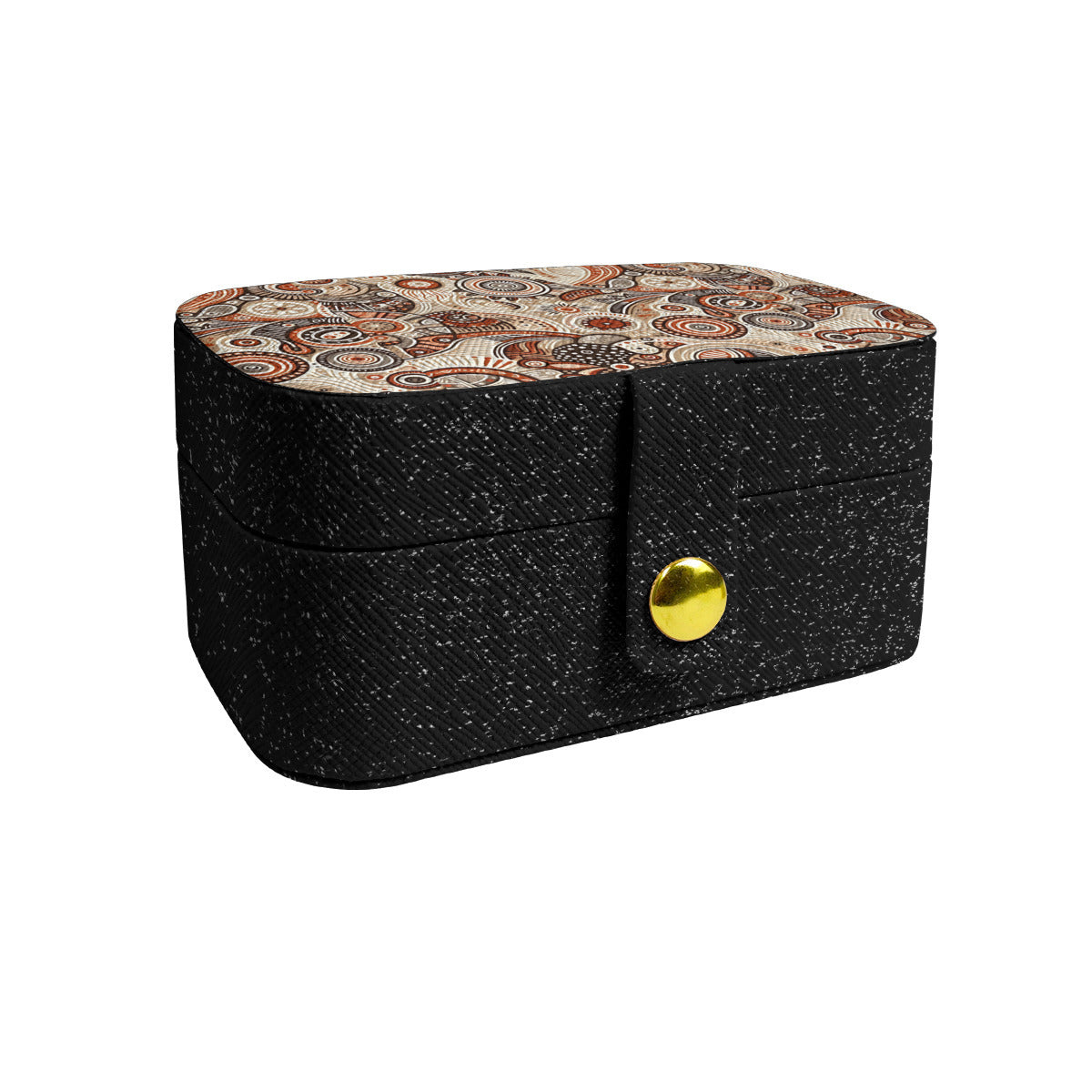 Abstract Motifs Personalized Portable Jewelry Box
