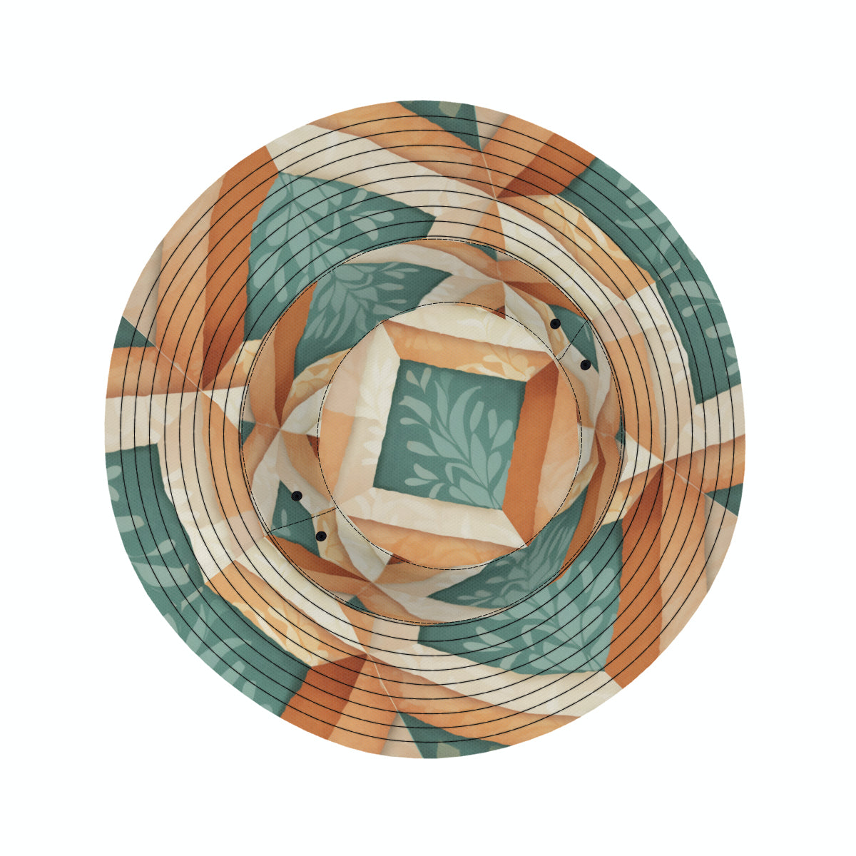 Abstract Pattern Double-Sided Unisex Polyester Bucket Hut