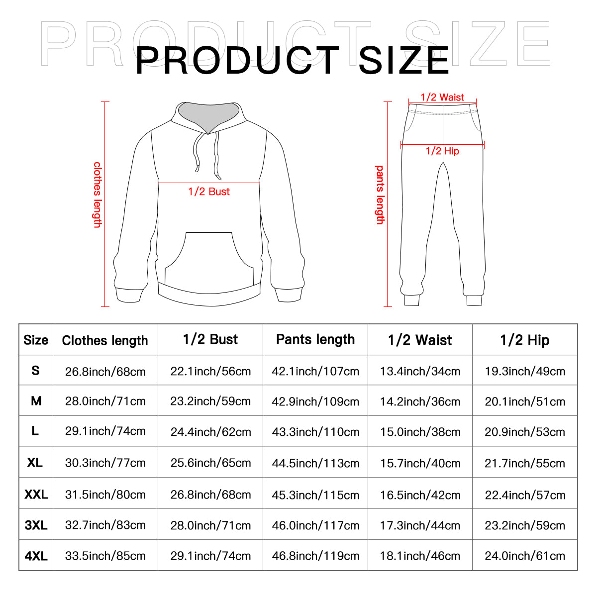 Abstract Blue Pattern Men's Adult Hoodie Set (Double-Layer Hood)
