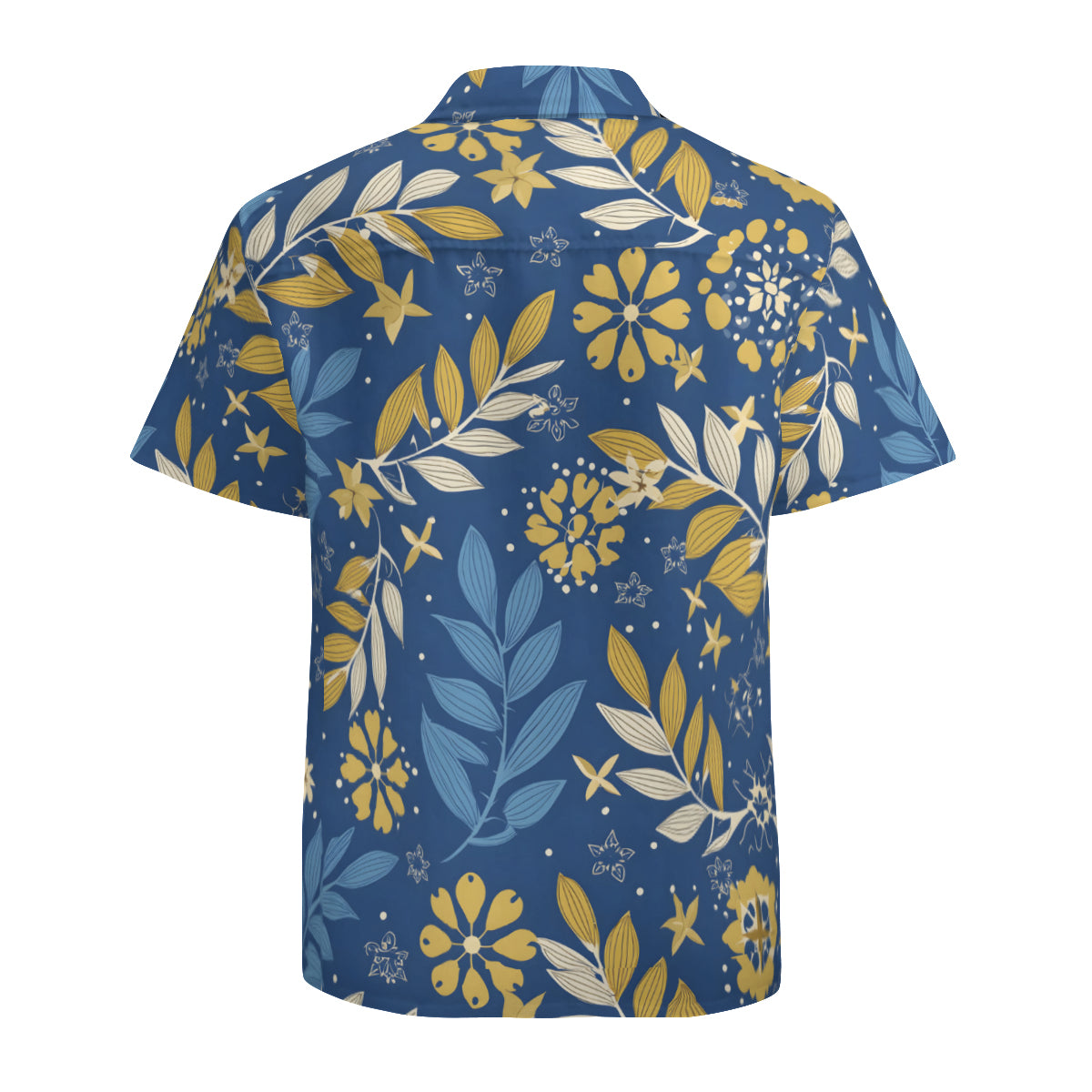 Tropical Pattern Men's Casual Short-Sleeved Shirt