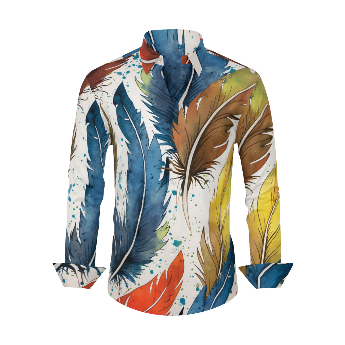 Expressive Feathers Men's Classic Long-Sleeved Shirt |