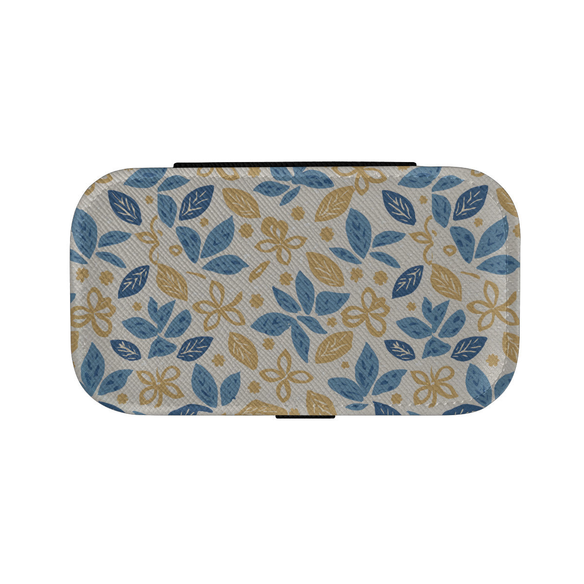 Tropical Floral Pattern Personalized Portable Jewelry Box