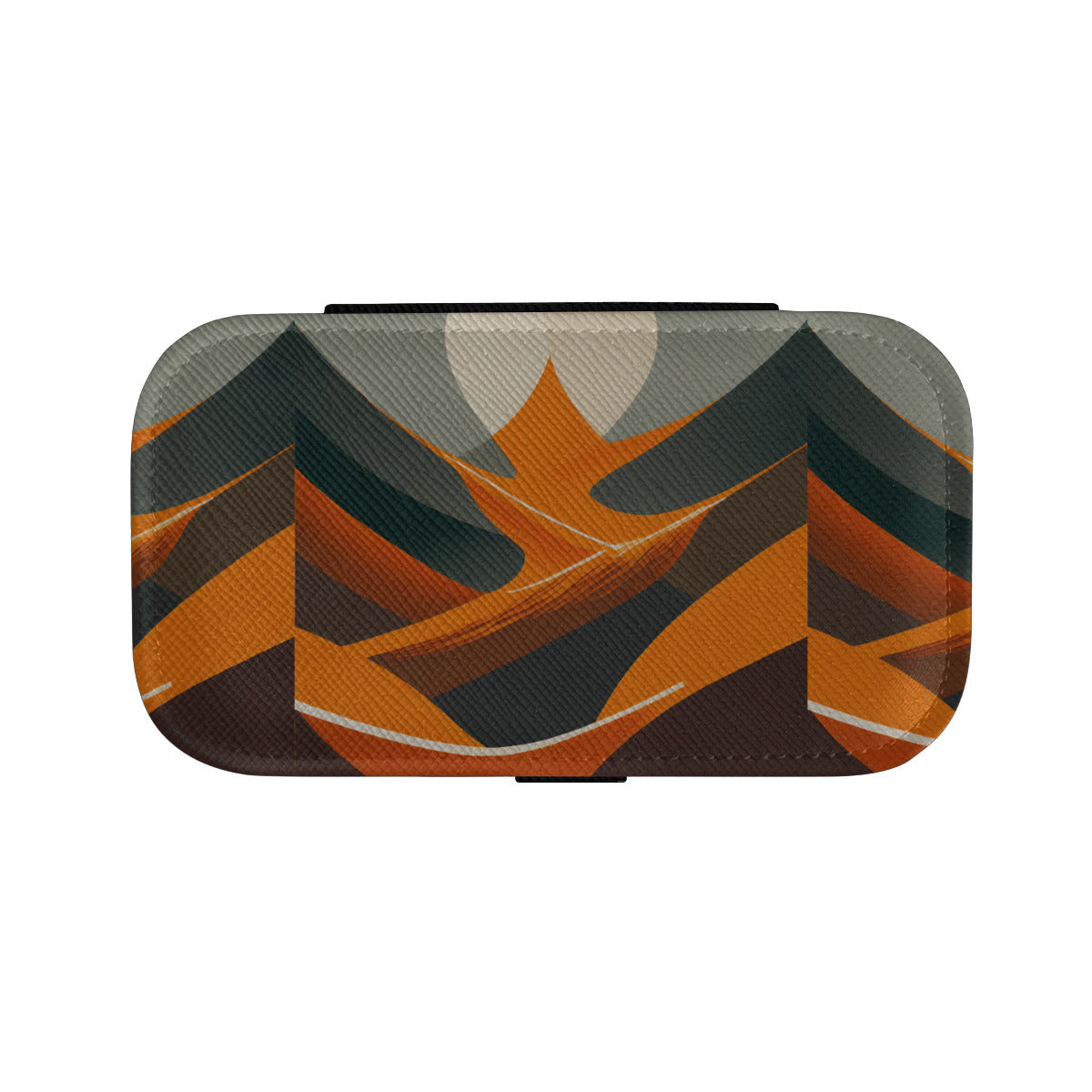 Abstract Orange Personalized Portable Jewelry Box
