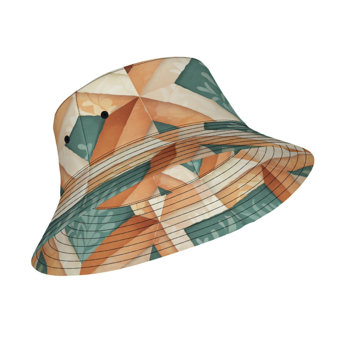 Abstract Pattern Double-Sided Unisex Polyester Bucket Hut