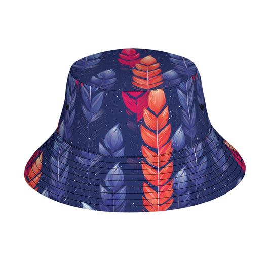 Abstract Pattern Double-Sided Unisex Polyester Bucket Hut