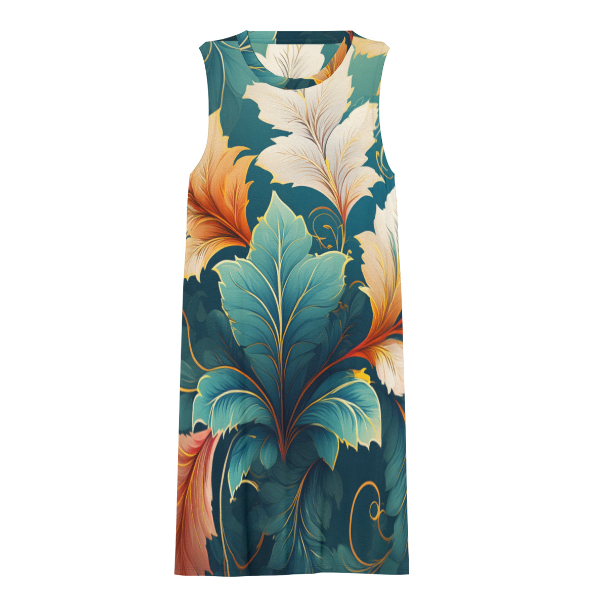 Botanical Pattern  Women's Casual Dress