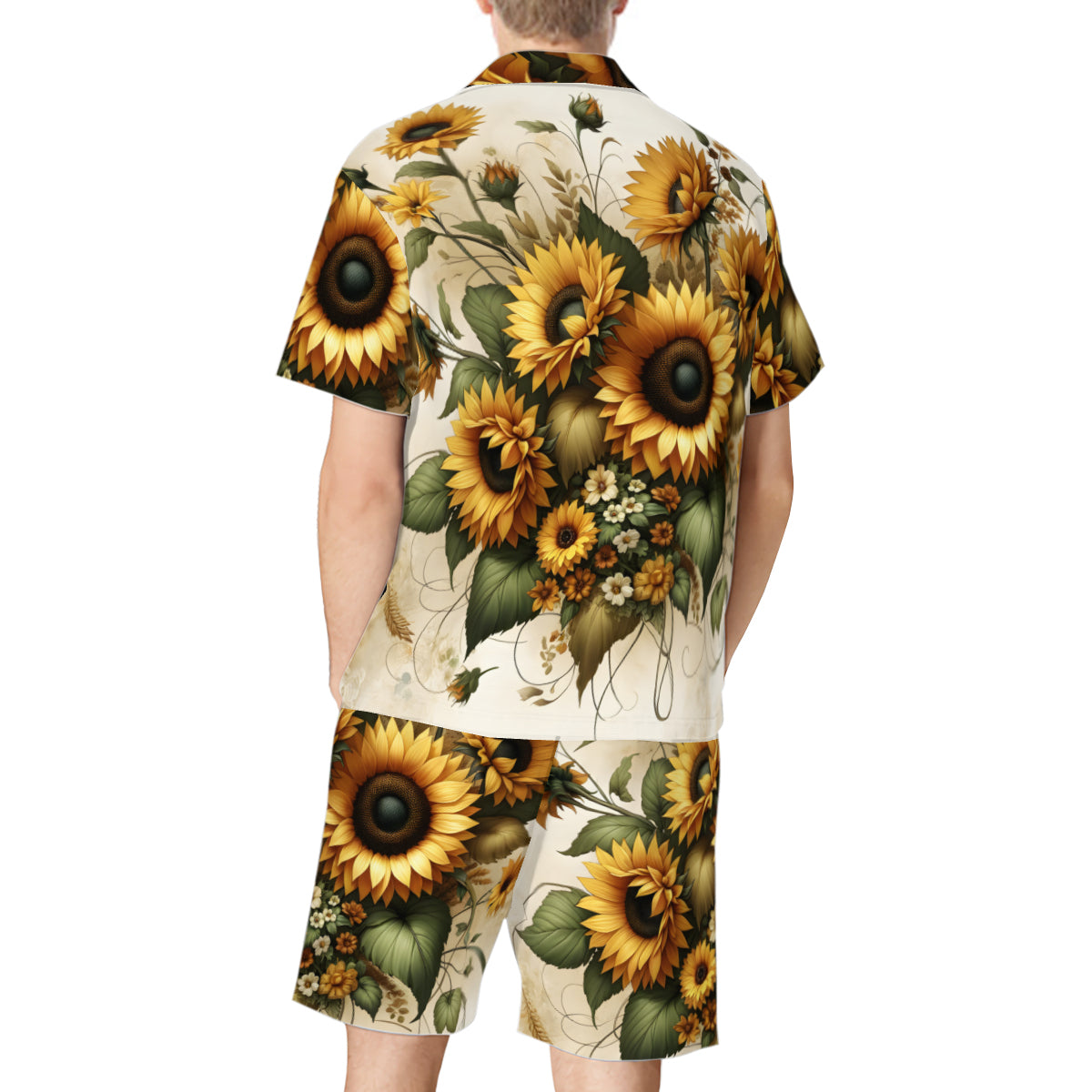 Sunflower Man's Shirt and Short Set