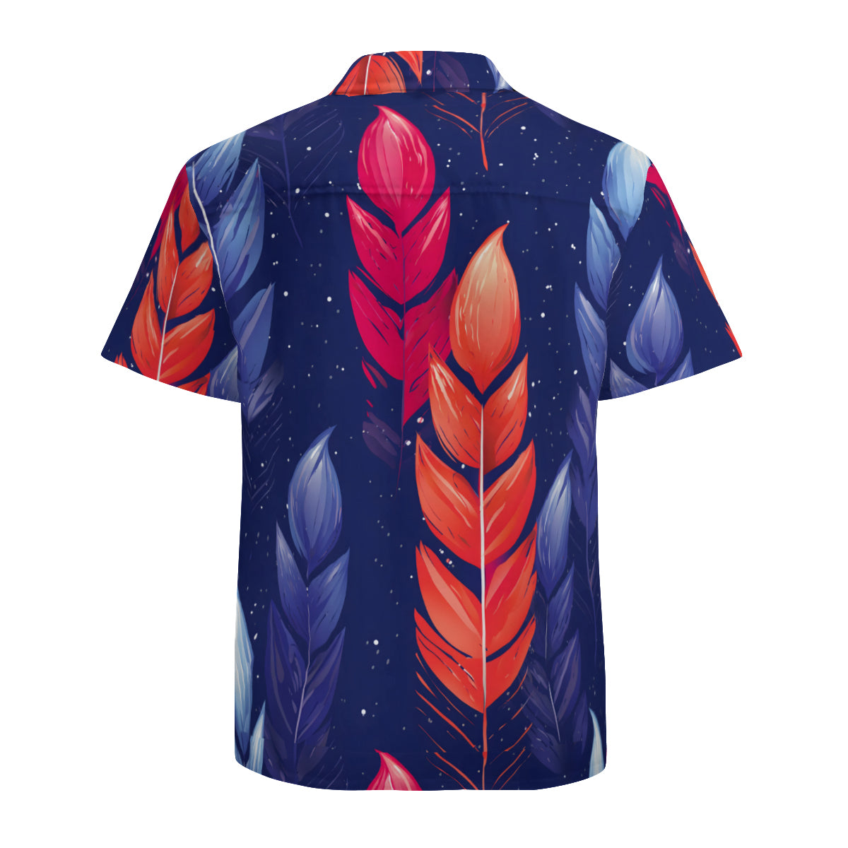 Abstract Pattern Men's Casual Short-Sleeved Shirt