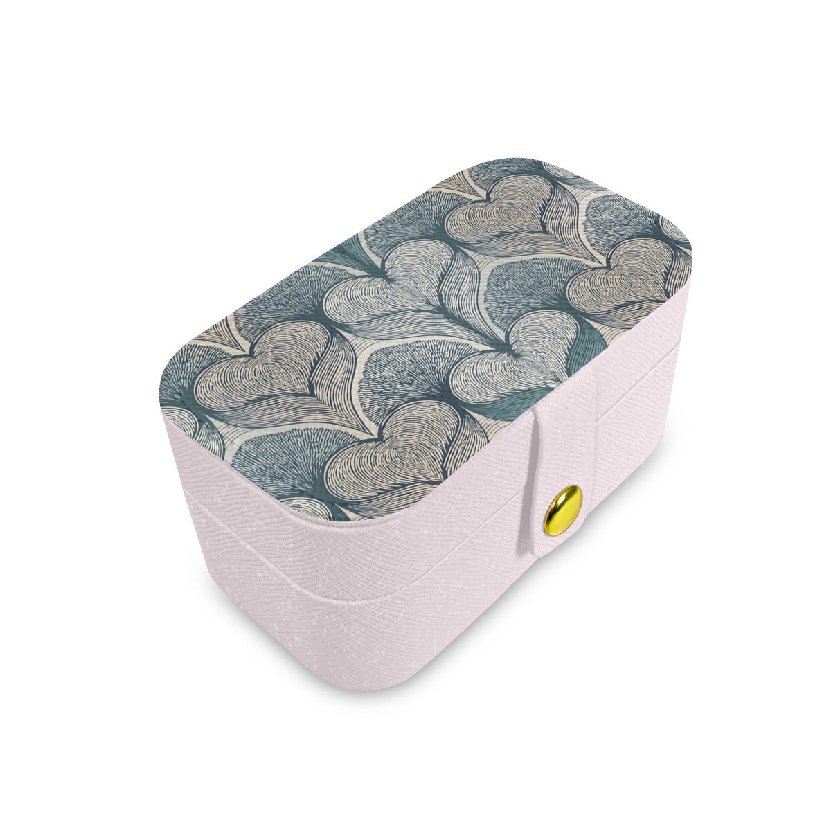 Botanical Patterns Personalized Portable Jewelry Box