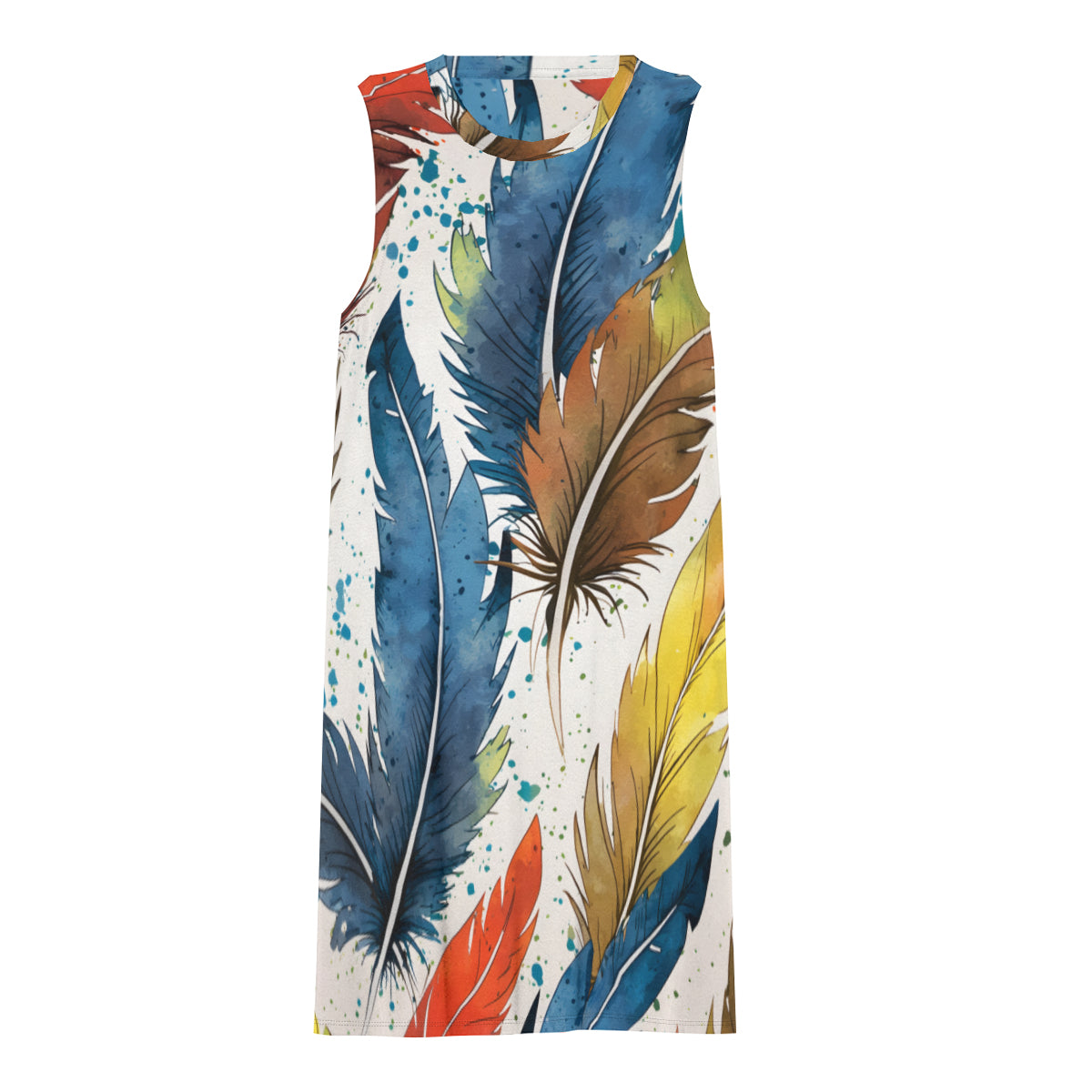 Expressive Feathers Women's Casual Dress