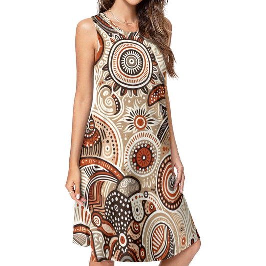 Abstract Motifs Women's Casual Dress