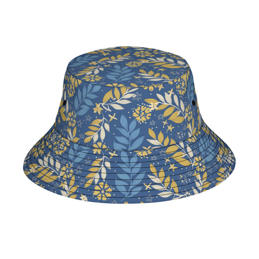 Tropical Pattern Double-Sided Unisex Polyester Bucket Hat