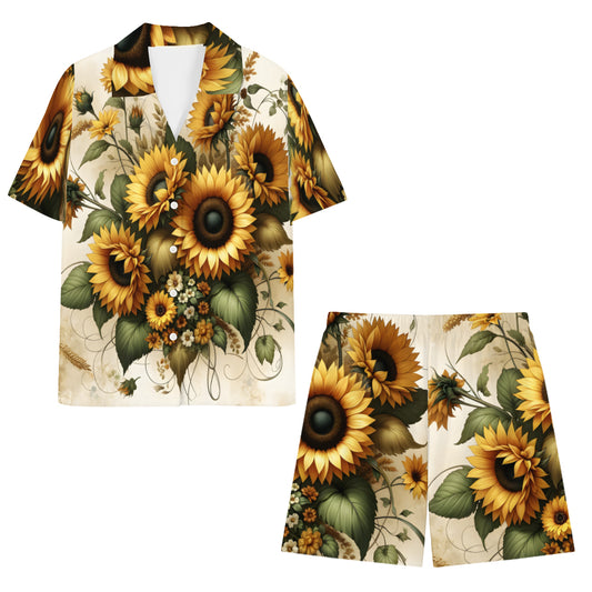 Sunflower Man's Shirt and Short Set