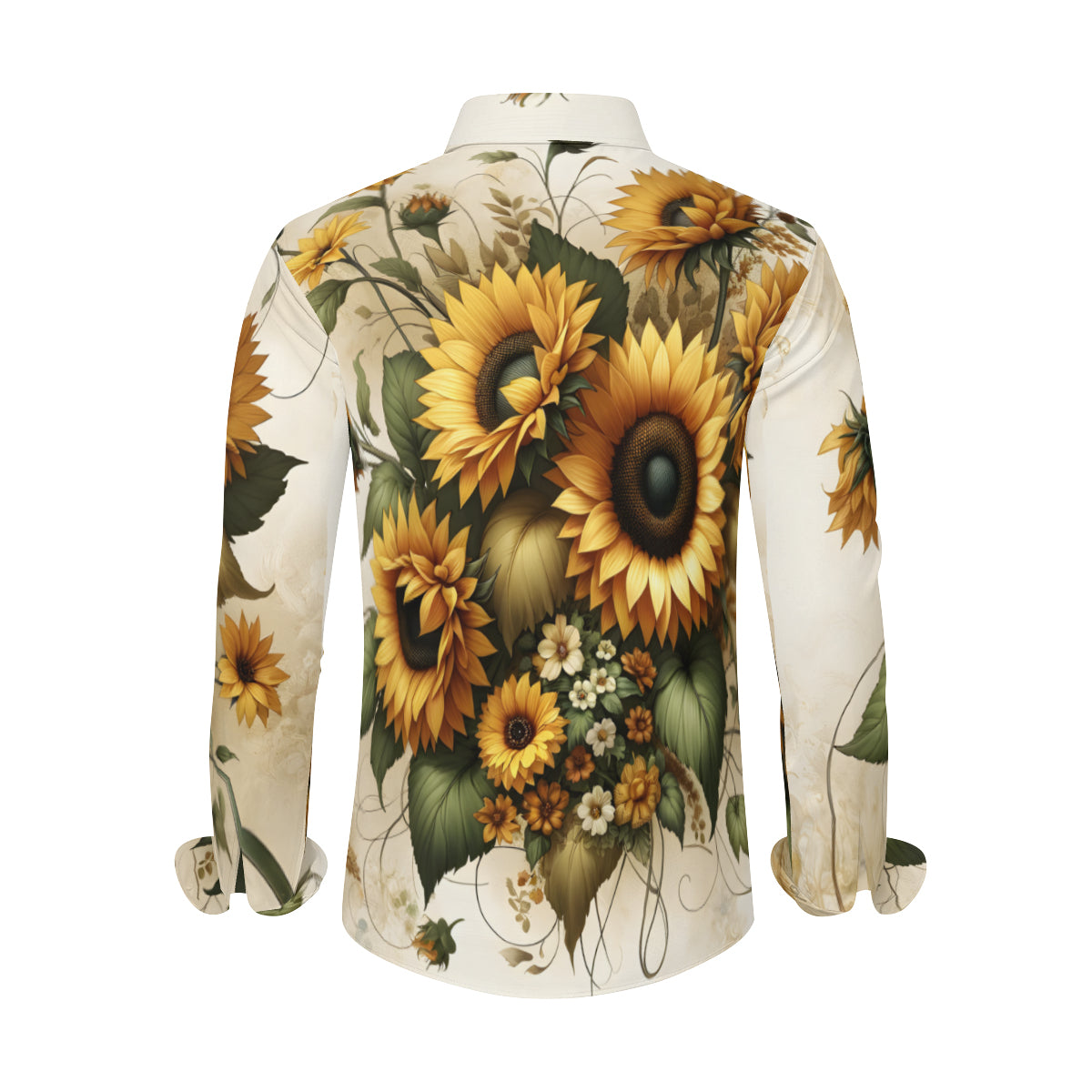 Sunflower Men's Classic Long-Sleeved Shirt