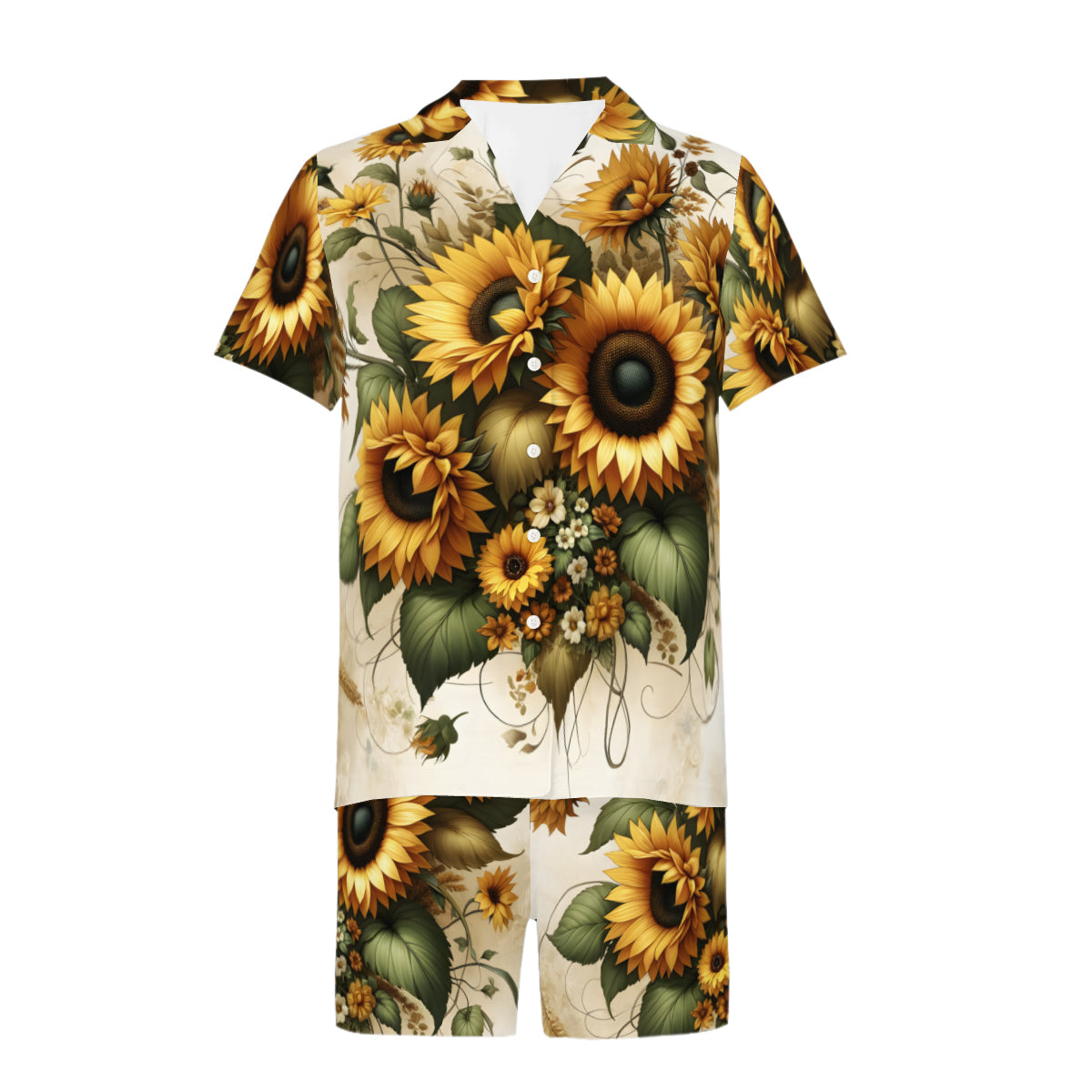 Sunflower Man's Shirt and Short Set