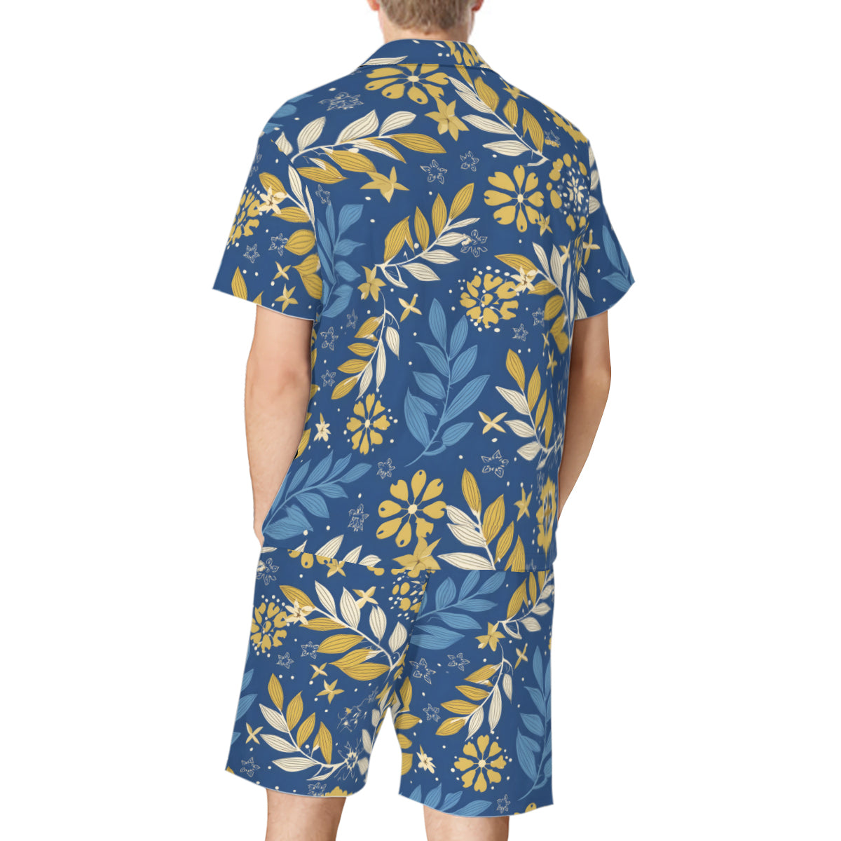 Tropical Pattern Man's Shirt and Short Set