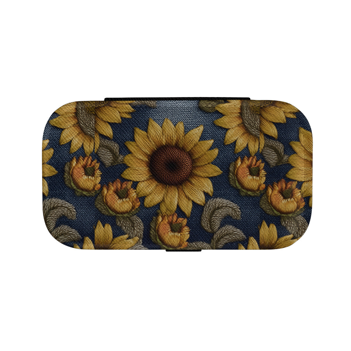 Sunflower Pattern Personalized Portable Jewelry Box