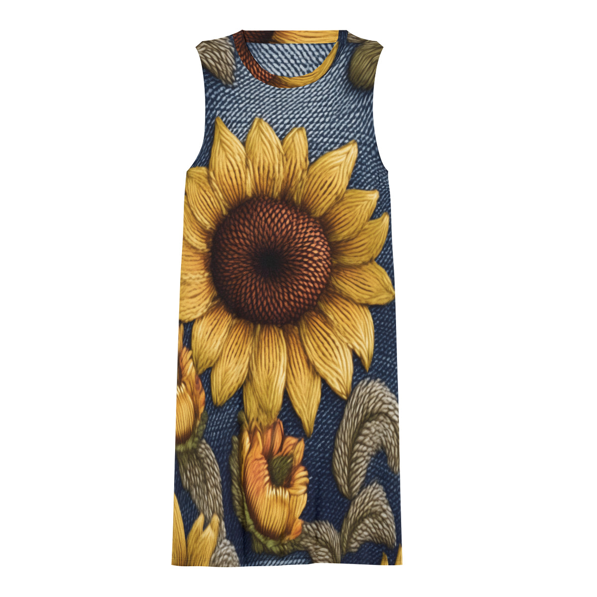 Sunflower Pattern Women's Casual Dress