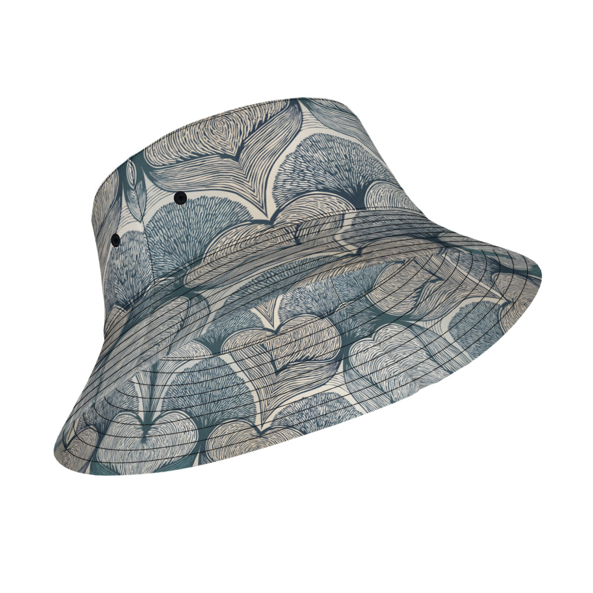 Botanical Patterns Double-Sided Unisex Polyester Bucket Hat