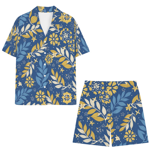 Tropical Pattern Man's Shirt and Short Set