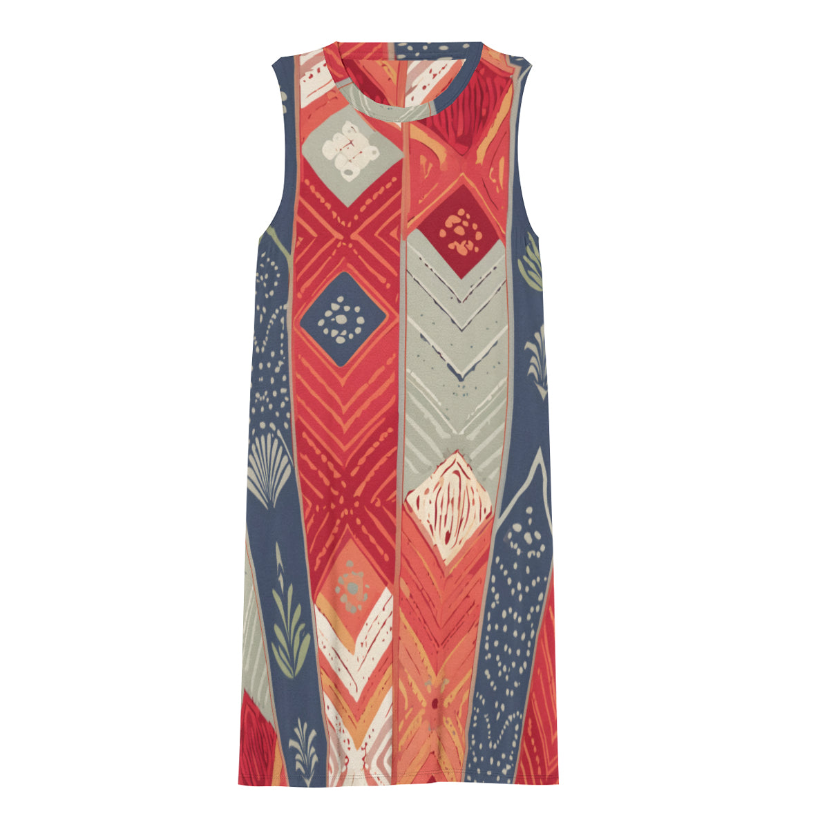 Abstract African Motifs Women's Casual Dress