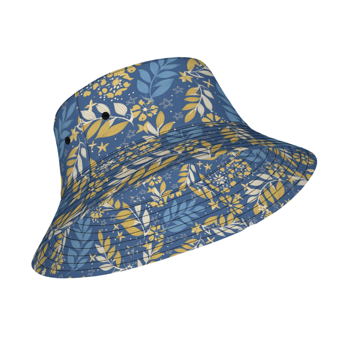 Tropical Pattern Double-Sided Unisex Polyester Bucket Hat