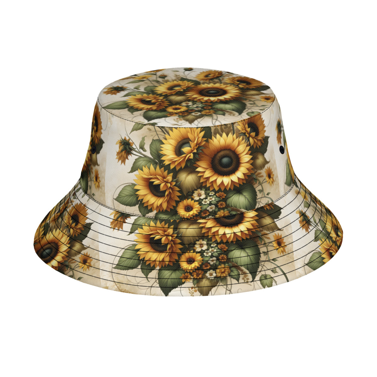 Sunflower Double-Sided Unisex Polyester Bucket Hat