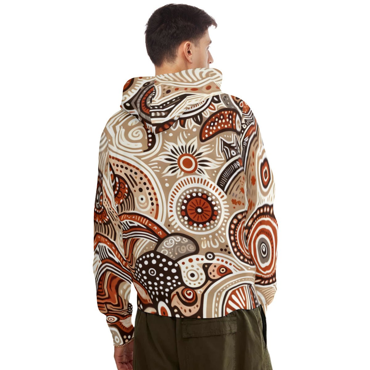 Abstract Motifs Men's Adult Hoodie Set (Double-Layer Hood)