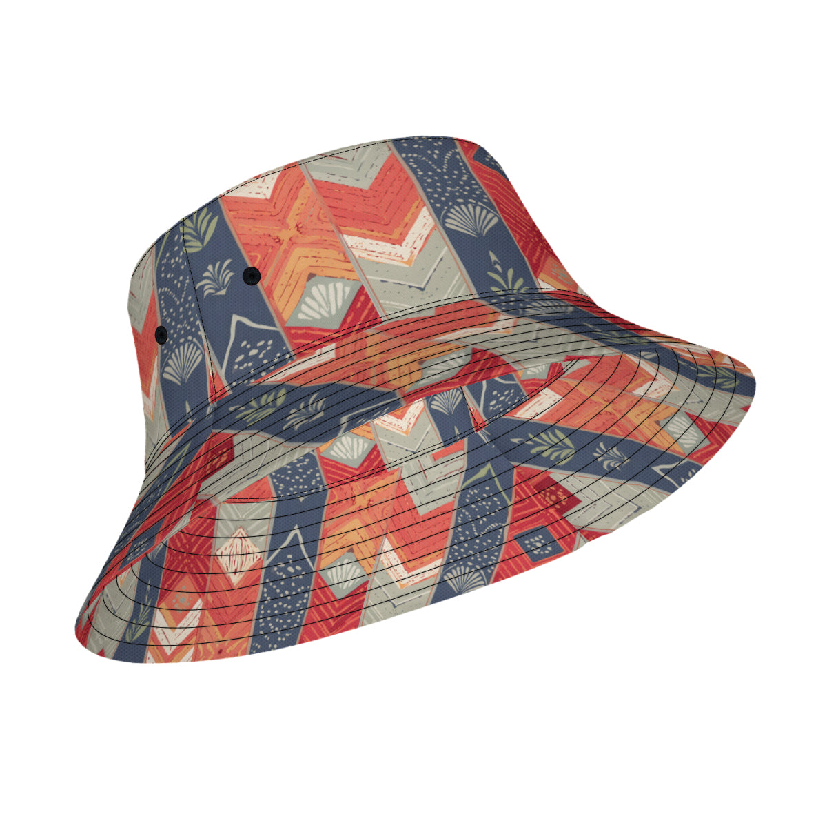 Abstract African Motifs Double-Sided Unisex Polyester Bucket Hat