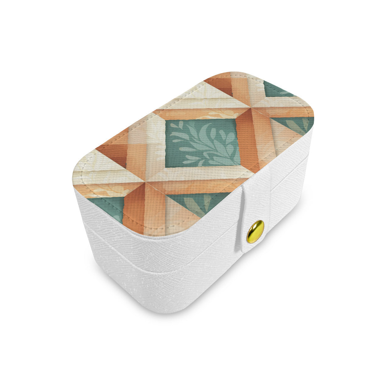 Abstract Pattern Personalized Portable Jewelry Box