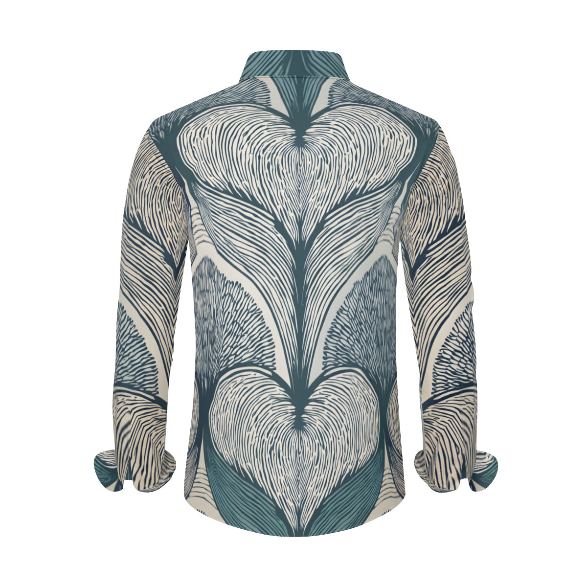 Botanical Patterns Men's Classic Long-Sleeved Shirt