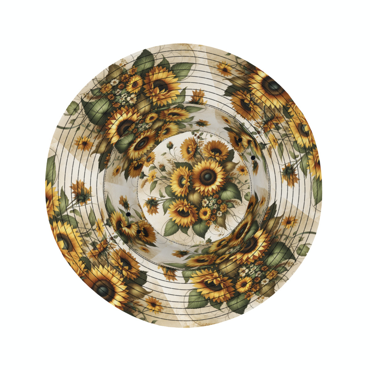 Sunflower Double-Sided Unisex Polyester Bucket Hat