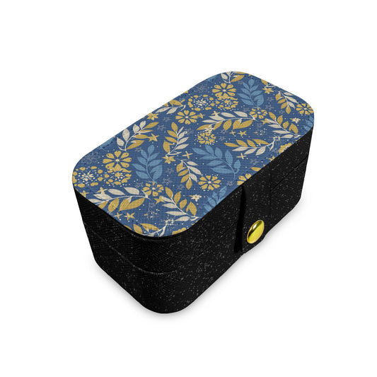 Tropical pattern Personalized Portable Jewelry Box