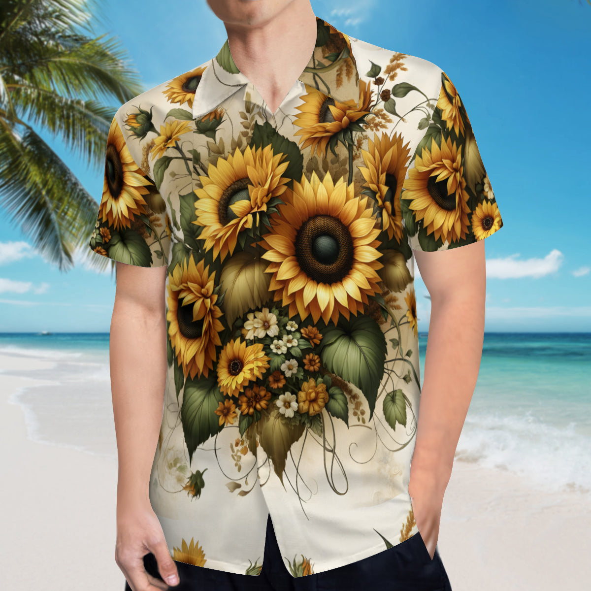 Sunflower Men's Casual Short-Sleeved Shirt