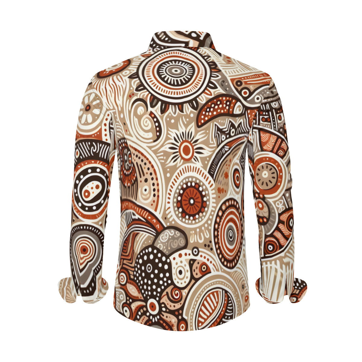 Abstract Motifs Men's Classic Long-Sleeved Shirt