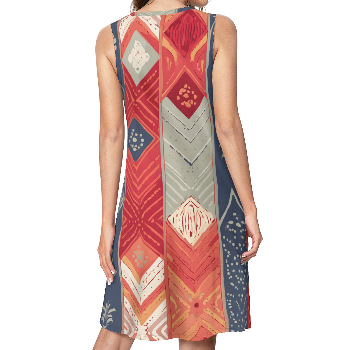 Abstract African Motifs Women's Casual Dress