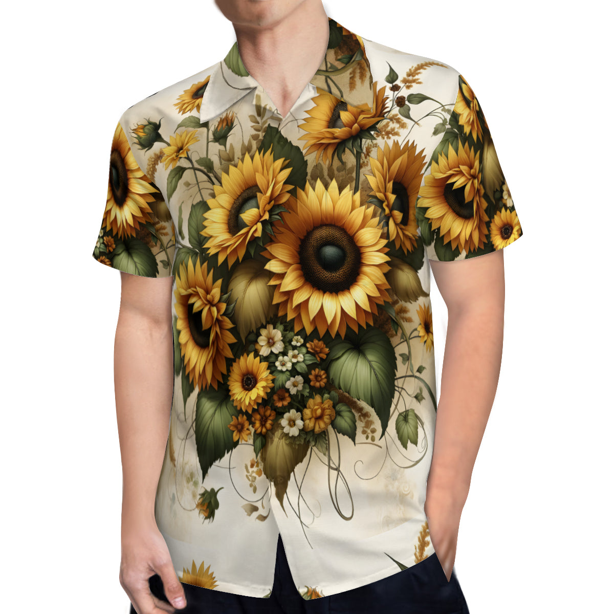 Sunflower Men's Casual Short-Sleeved Shirt